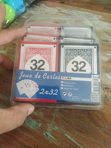 2 JEUX DE 32 CARTES