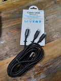 CABLE USB 3 EN 1 (2 mètres)