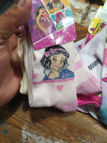 3 PAIRES DE CHAUSSETTES PRINCESSES 31/34