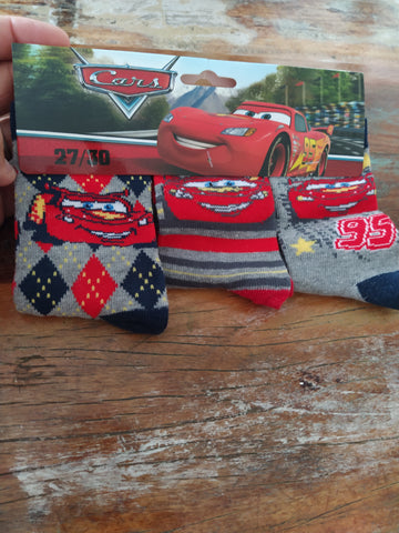 3 PAIRES DE CHAUSSETTES CARS